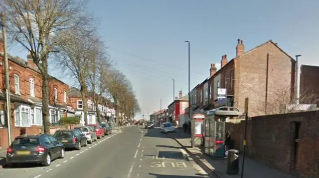 Bus stops on Bordesley Green, Birmingham