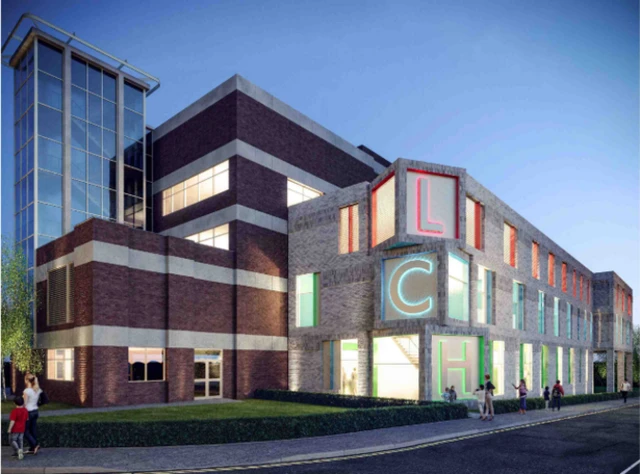 Artist impression of Leicester Children's Hospital