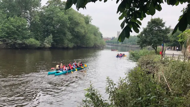 The River Severn in Worcester earlier this year