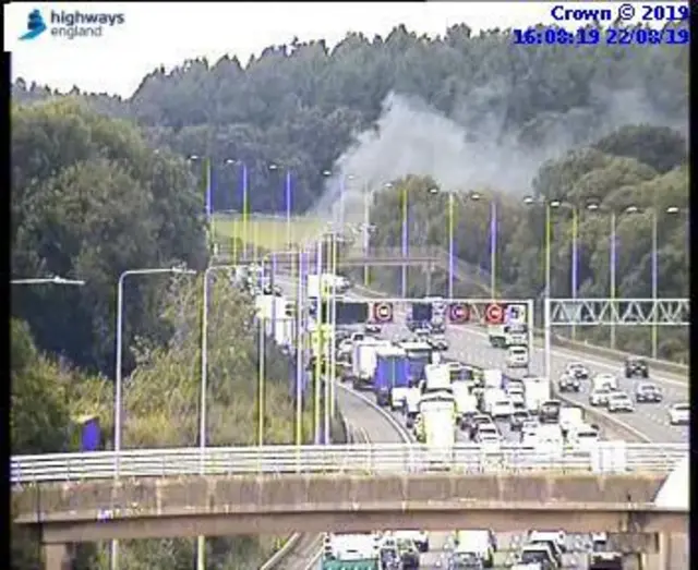 M1 vehicle fire