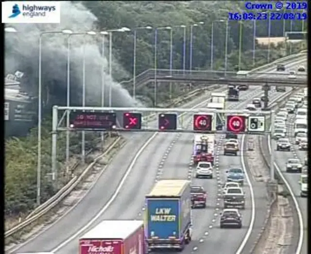 M1 vehicle fire