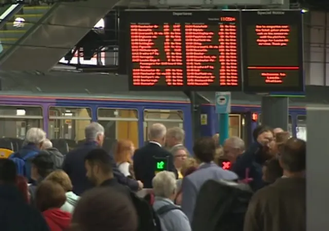 Train departures