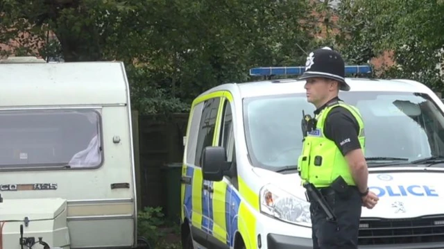 Police officer at scene