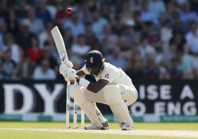 Jofra Archer in action