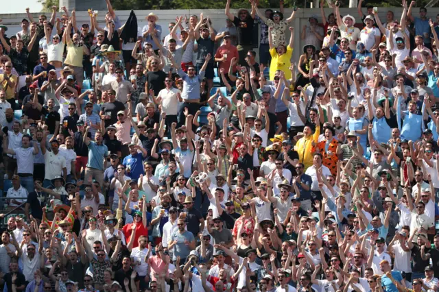 England fans during the match