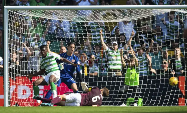 Christophe Berra failed to deal with James Forrest's cross for the opener