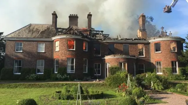 Fire at Betley Court