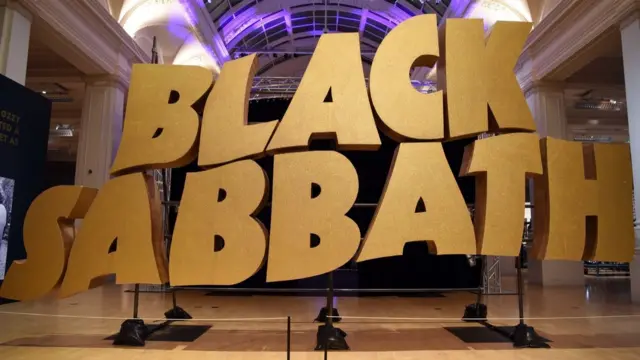 Sign for the Black Sabbath exhibition