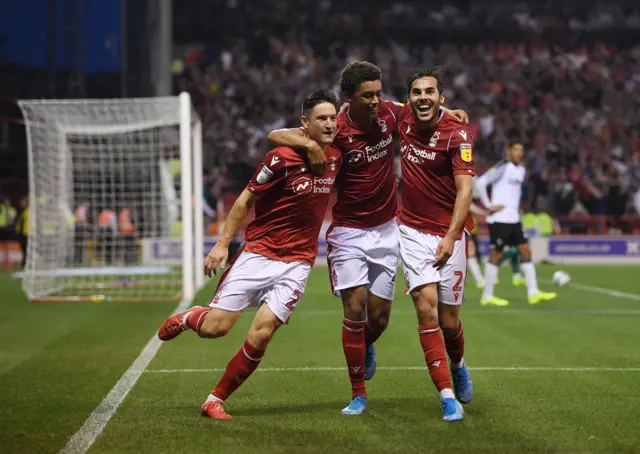 Joe Lolley scores for Nottingham Forest