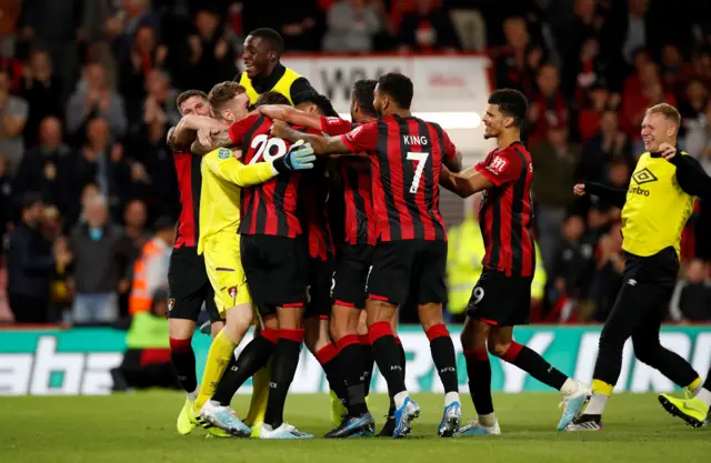 Bournemouth celebrate win