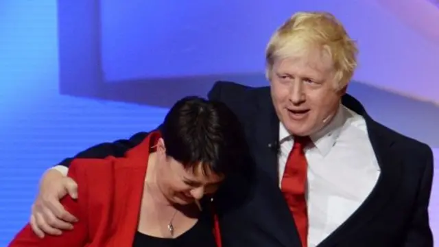 Ruth Davidson and Boris Johnson