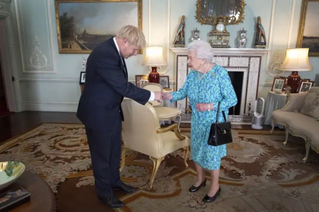 Boris Johnson and the Queen