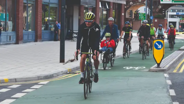 Alistair Brownlee on a bike