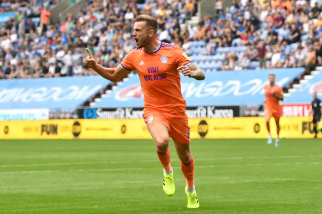 Joe Ralls celebrates