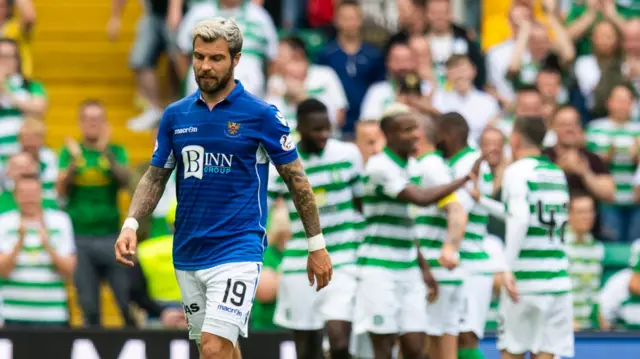 St Johnstone's Richard Foster is left disappointed