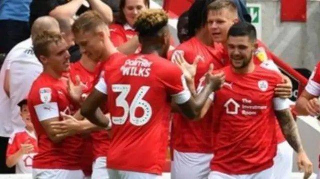 Barnsley celebrate