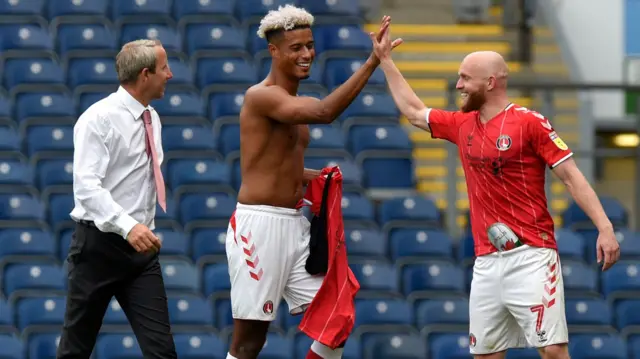 Charlton celebrate