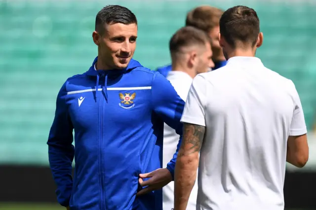 St Johnstone's Michael O'Halloran at Celtic Park