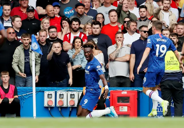 Tammy Abraham celebrates