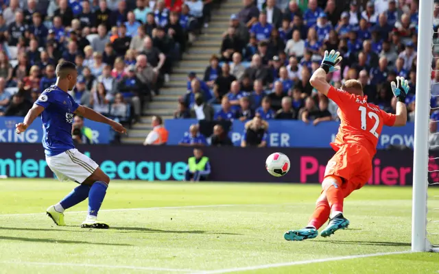 Youri Tielemans scores