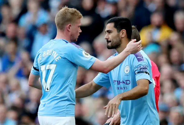 Ilkay Gundogan and Kevin De Bruyne