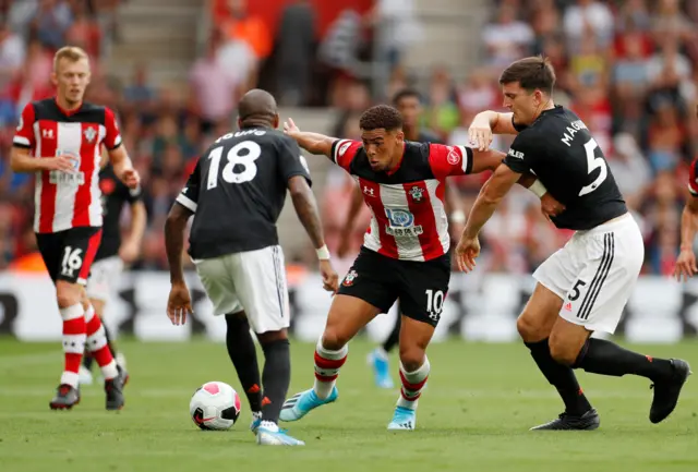 Che Adams and Harry Maguire