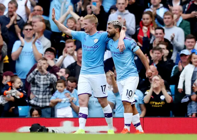 Sergio Aguero and Kevin De Bruyne