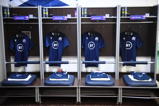 Scotland changing room