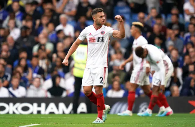 George Baldock celebrate