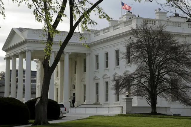 White House flag at half-mast