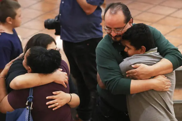 Hugs in the church