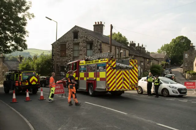 Whaley Bridge emergency services