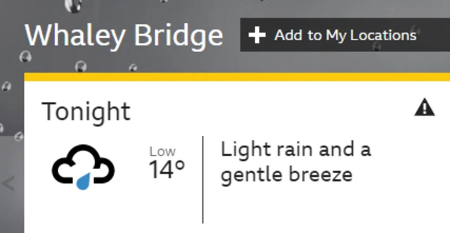 Whaley Bridge weather