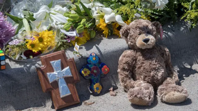 Tributes left near Walmart