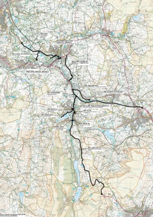 Whaley Bridge map