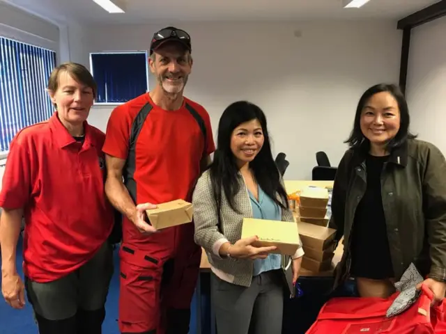 Simply Thai take food to the Buxton Mountain Rescue Team