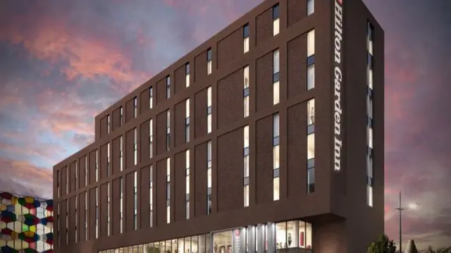 Artist's impression of new hotel