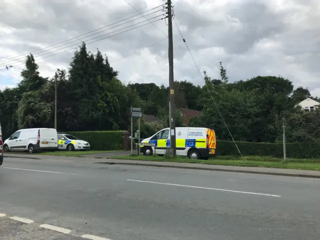 Police at the scene