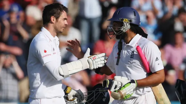 James Anderson and Monty Panesar