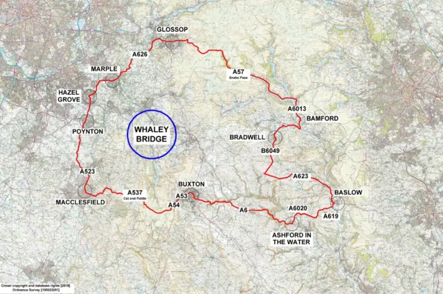 Whaley Bridge map