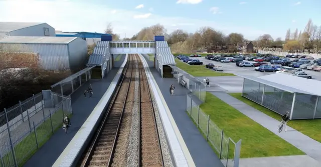 Plans for Darlaston station