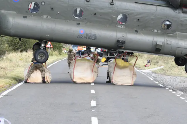 Alexis Platts captured RAF Chinook in action