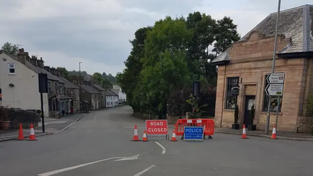 Road closed in Whaley Bridge