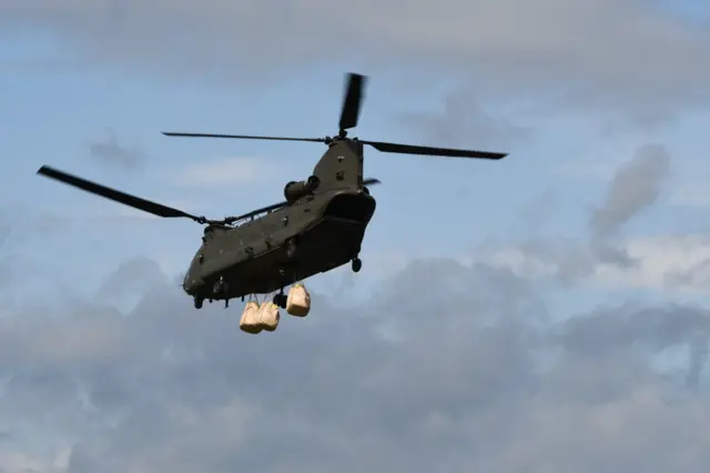 Alexis Platts captured RAF Chinook in action