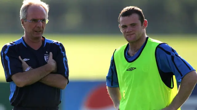 Sven Goran Erriksson and Wayne Rooney