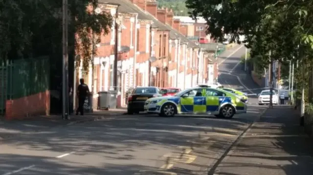 Police car on Milton Street