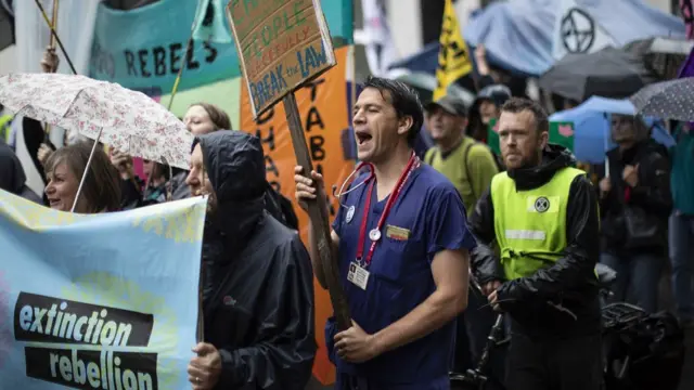 Extinction Rebellion protesters