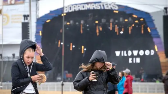 Festival-goers at Boardmasters 2018