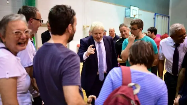 Boris Johnson at Chapel-en-Le-Frith High School