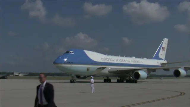 Air Force One on the tarmac